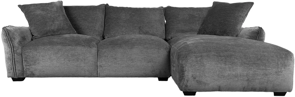 Home4You Kampinė sofa DIVI RC, pilka