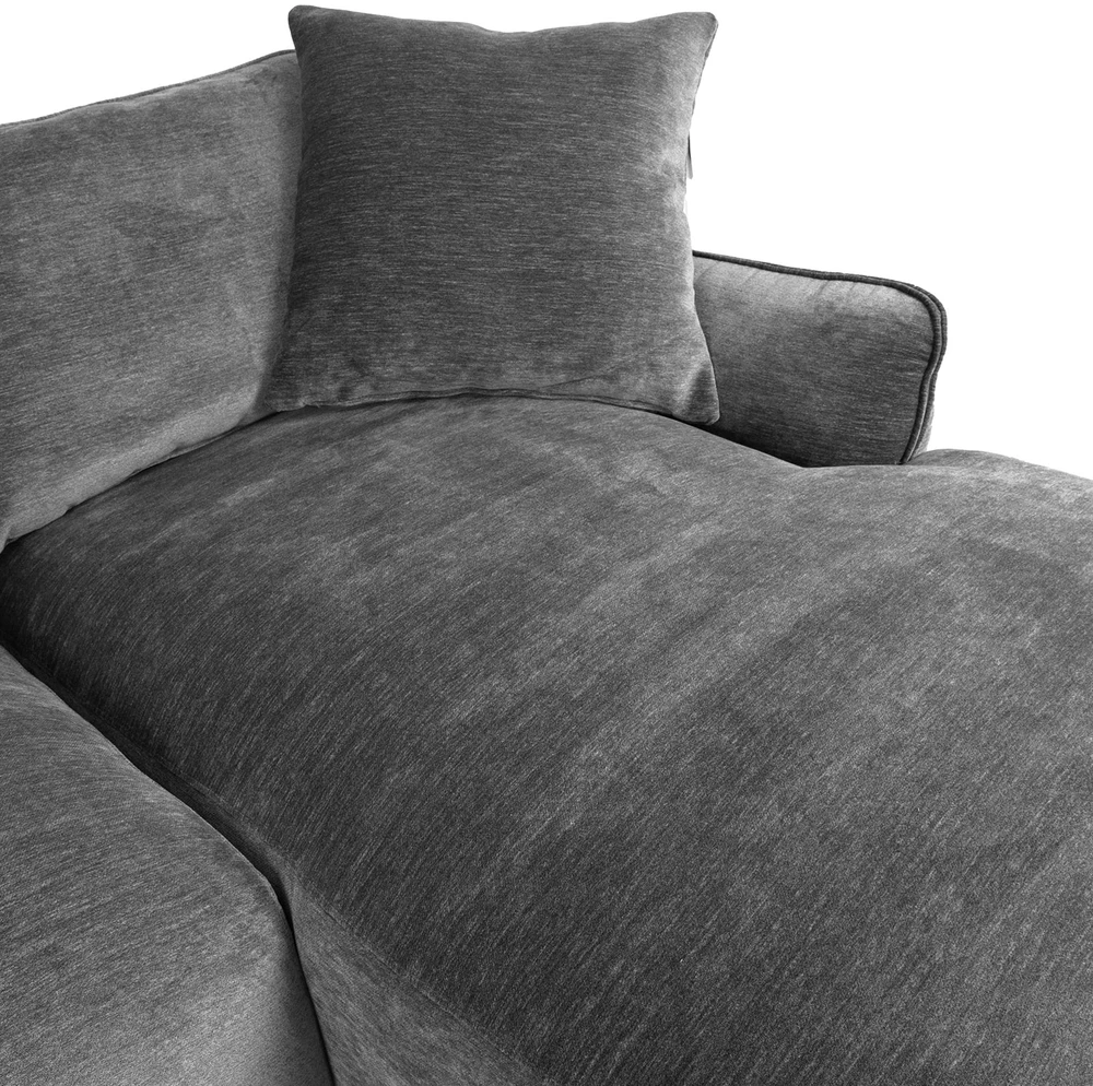 Home4You Kampinė sofa DIVI RC, pilka