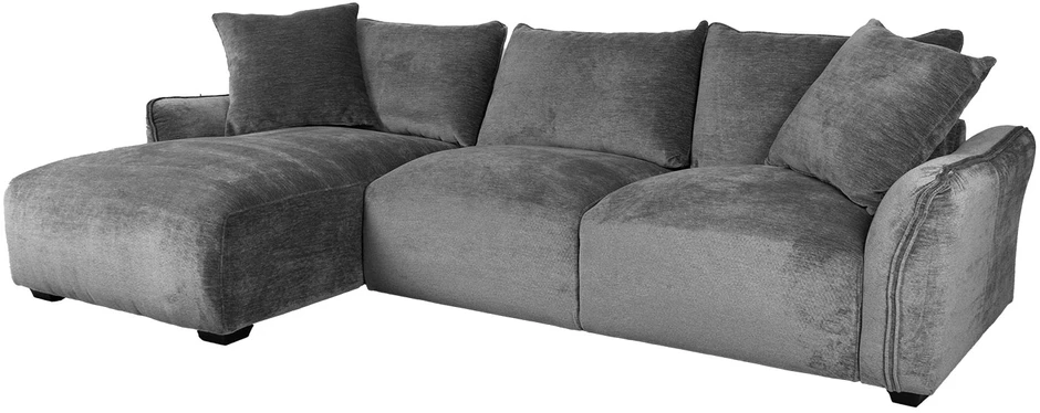 Home4You Kampinė sofa DIVI LC, pilka
