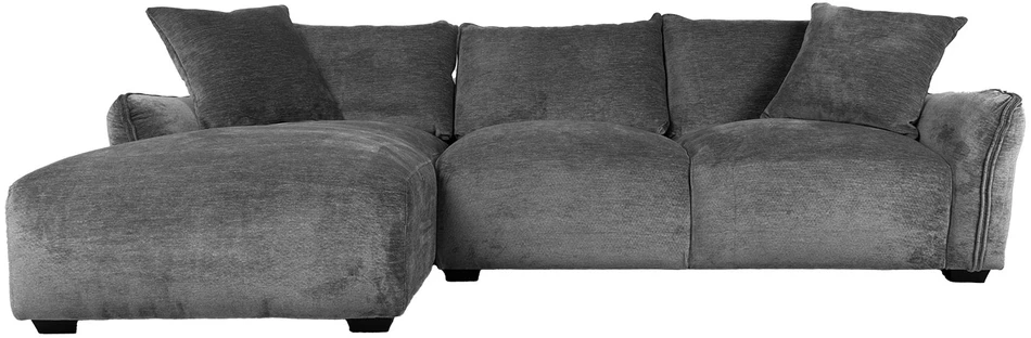 Home4You Kampinė sofa DIVI LC, pilka