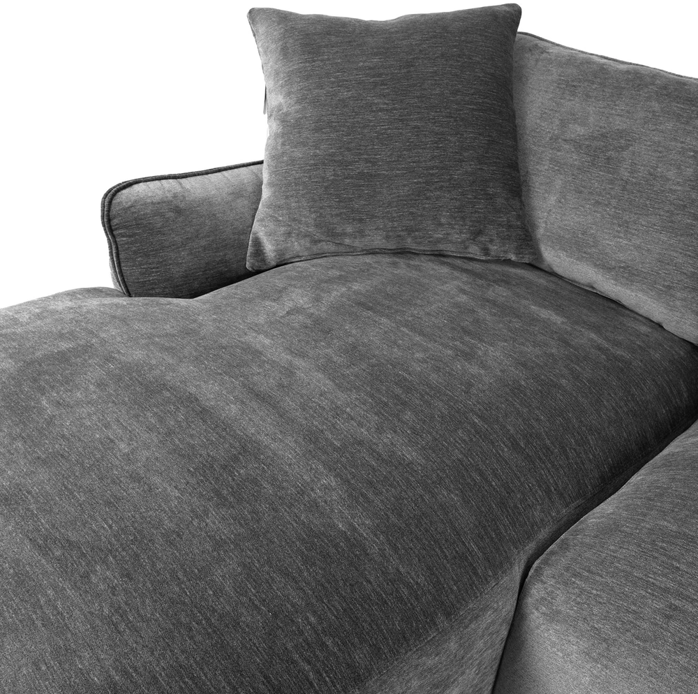Home4You Kampinė sofa DIVI LC, pilka