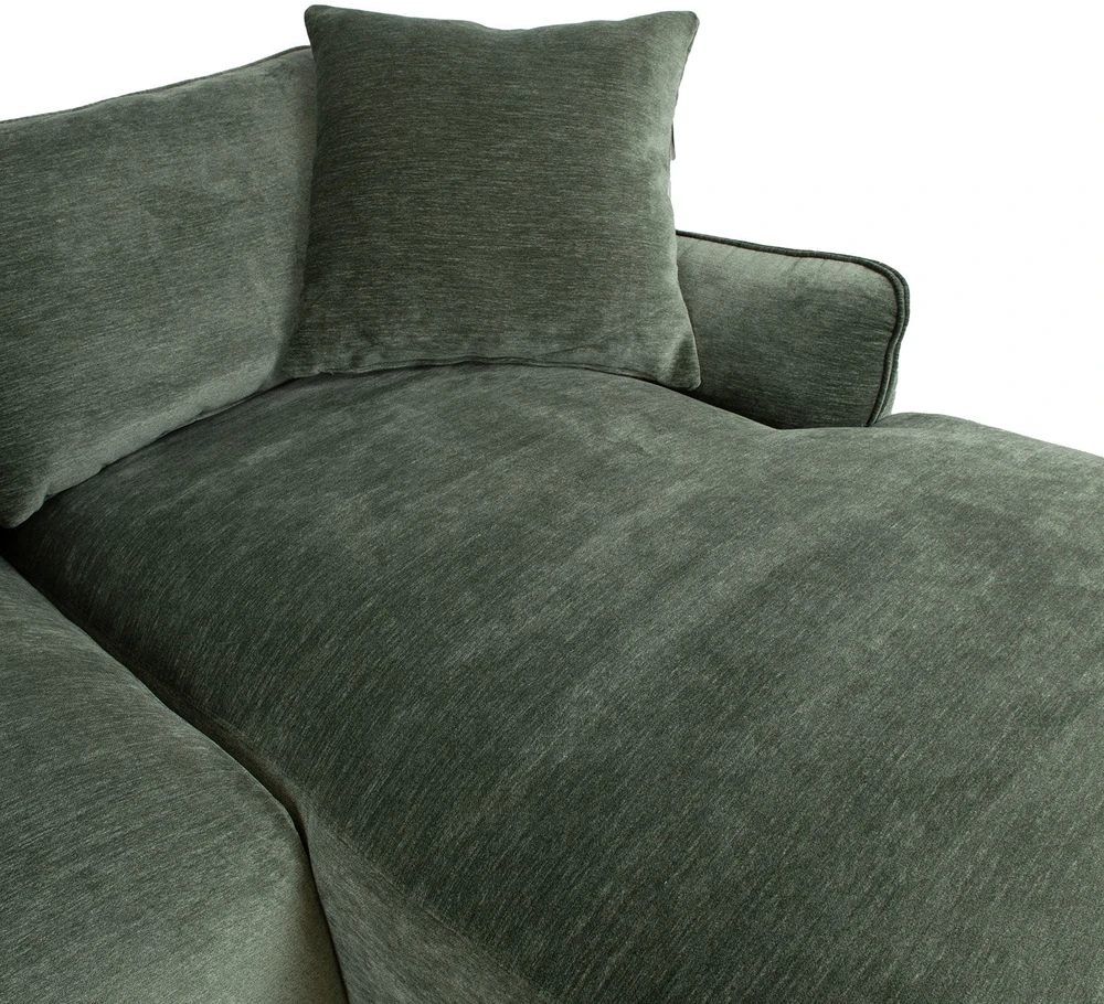 Home4You Kampinė sofa DIVI RC Mėtinės spalvos, dešininis kampas