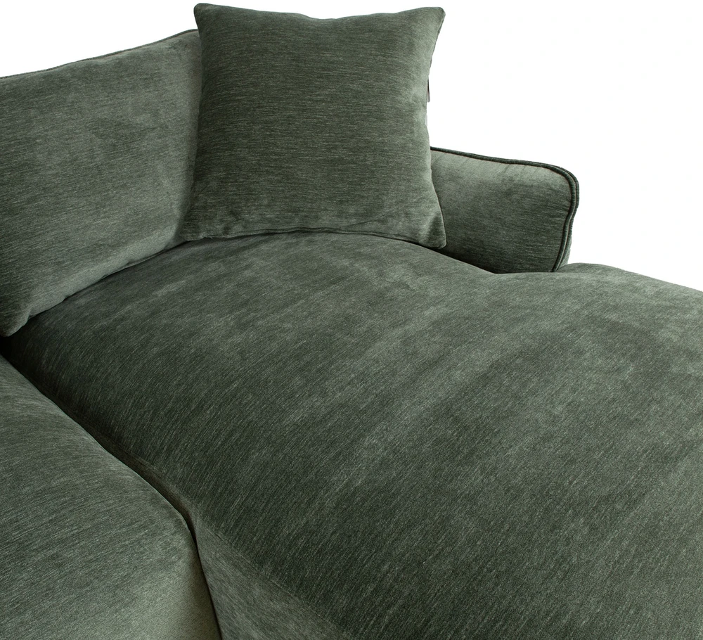 Home4You Kampinė sofa DIVI RC, mėtinė žalia