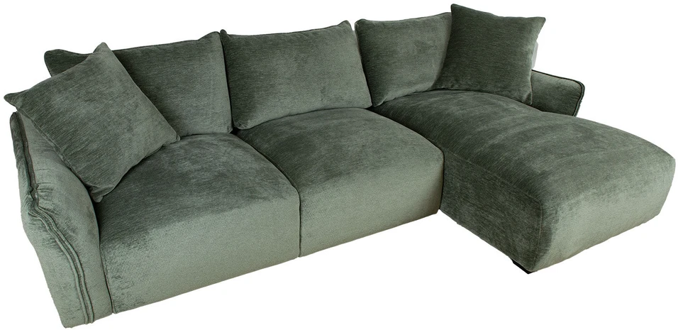 Home4You Kampinė sofa DIVI RC Mėtinės spalvos, dešininis kampas