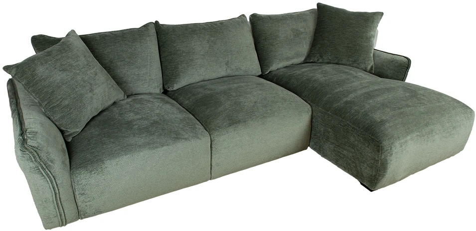 Home4You Kampinė sofa DIVI RC, mėtinė žalia