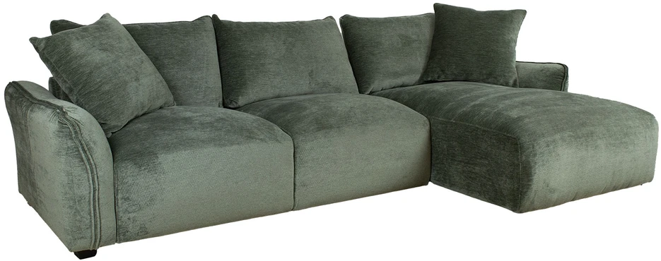 Home4You Kampinė sofa DIVI RC, mėtinė žalia