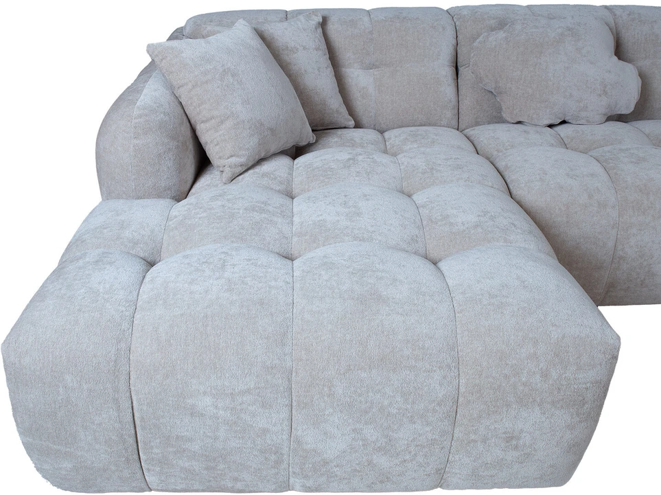 Home4You Kampinė sofa FORTE U formos RC, smėlio spalvos