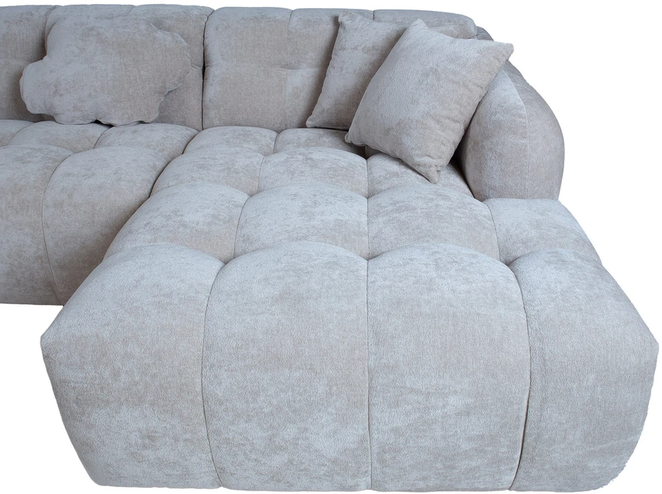 Home4You Kampinė sofa FORTE U formos LC, smėlio spalvos