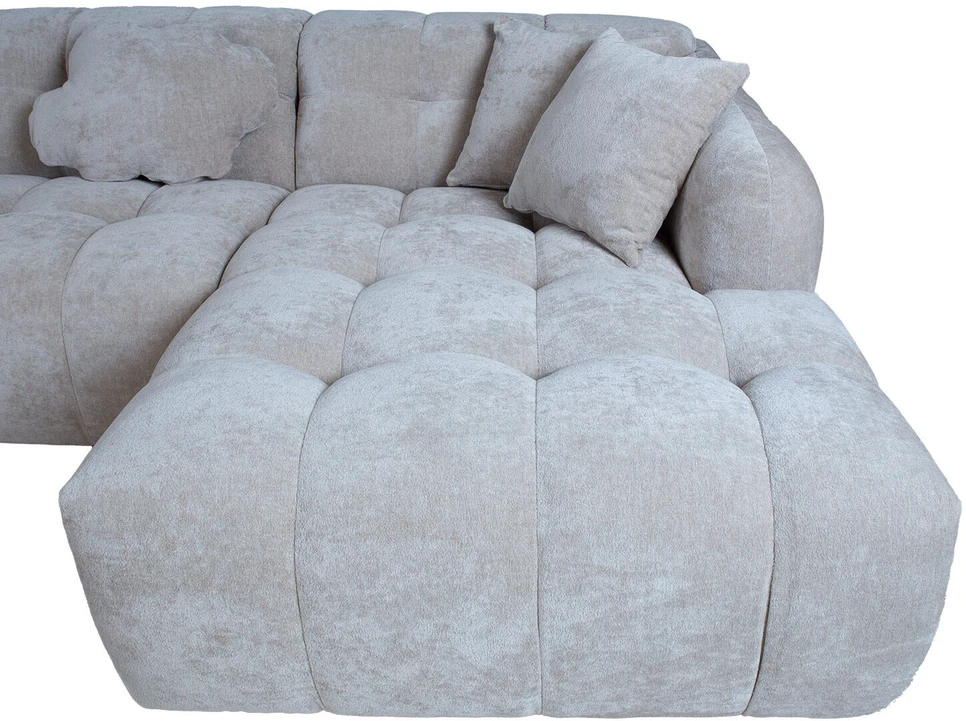 Home4You Kampinė sofa FORTE U formos LC, smėlio spalvos
