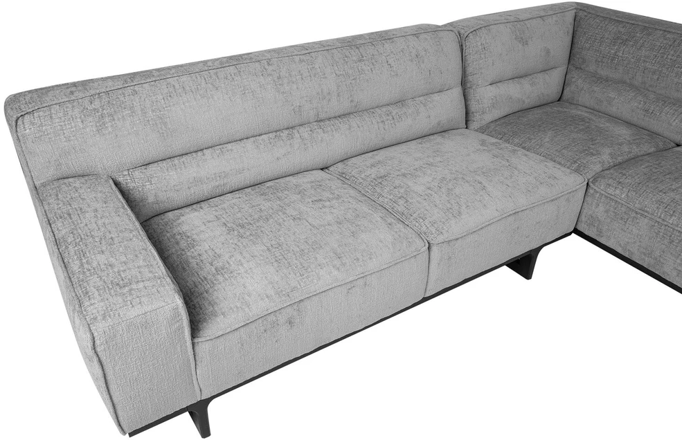 Home4You Kampinė sofa HASSO RC, Pilka