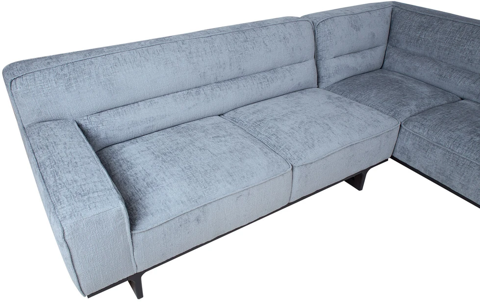 Home4You Kampinė sofa HASSO RC Sidabrinė pilka
