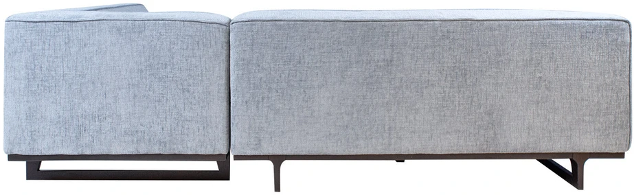 Home4You Kampinė sofa HASSO RC Sidabrinė pilka
