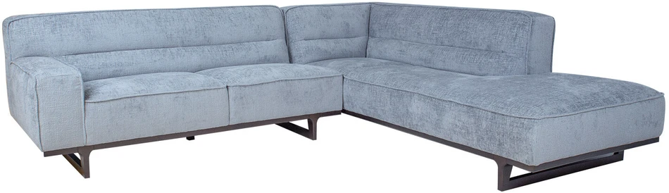 Home4You Kampinė sofa HASSO RC Sidabrinė pilka
