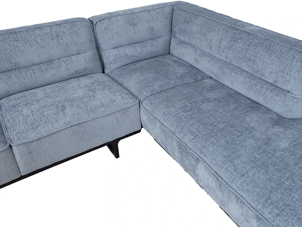 Home4You Kampinė sofa HASSO RC Sidabrinė pilka