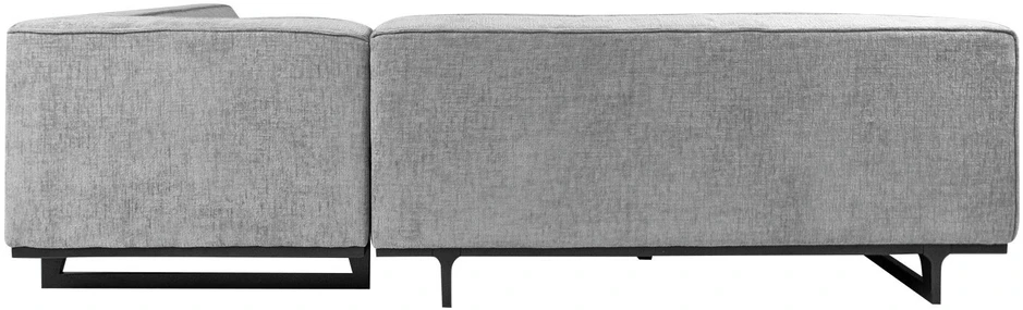Home4You Kampinė sofa HASSO RC, Pilka