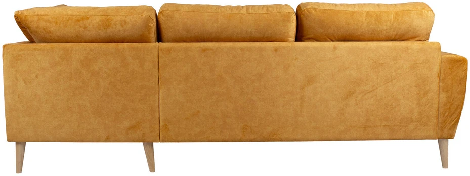 Home4You Kampinė sofa HEIVI DK, geltona