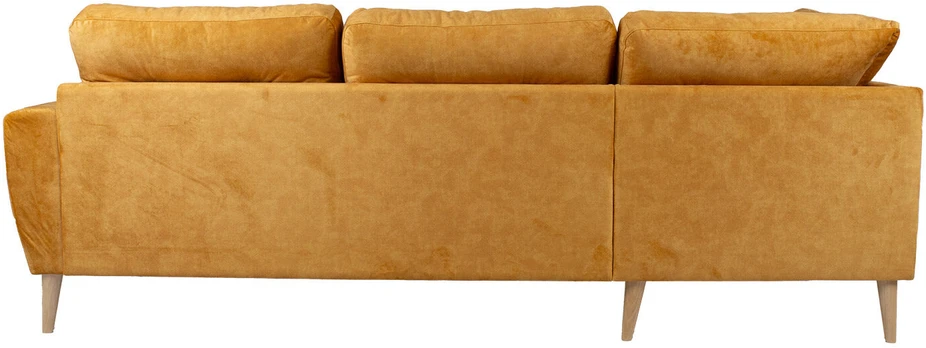 Home4You Kampinė sofa HEIVI KK, geltona.