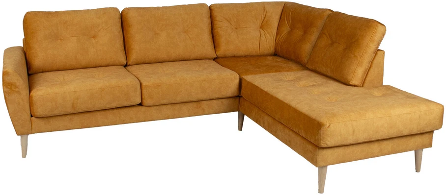 Home4You Kampinė sofa HEIVI DK, geltona