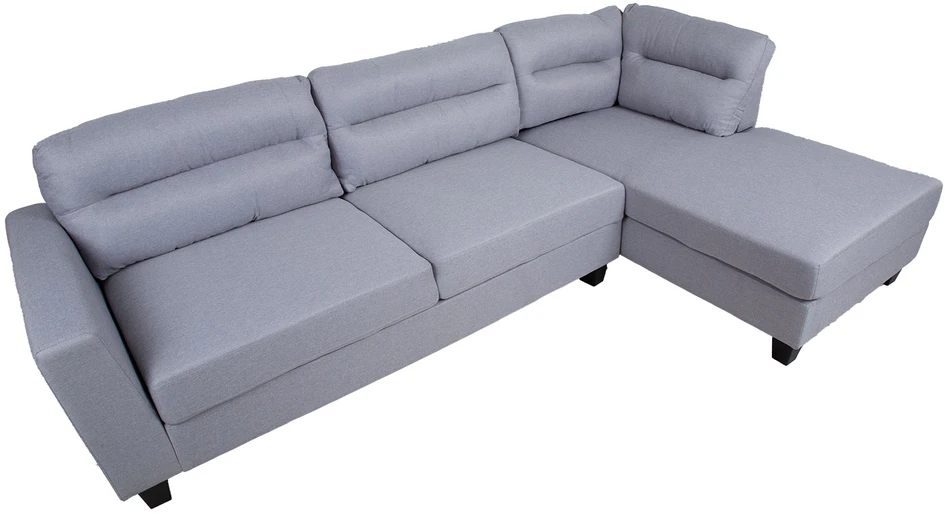 Home4You Kampinė sofa HELSINKI RC, šviesiai pilka