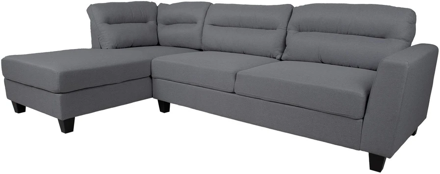 Home4You Kampinė sofa HELSINKI KK, tamsiai pilka