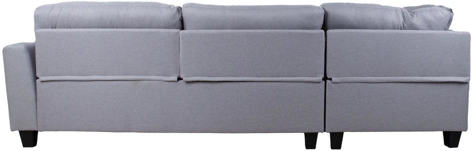 Home4You Kampinė sofa HELSINKI LC, šviesiai pilka