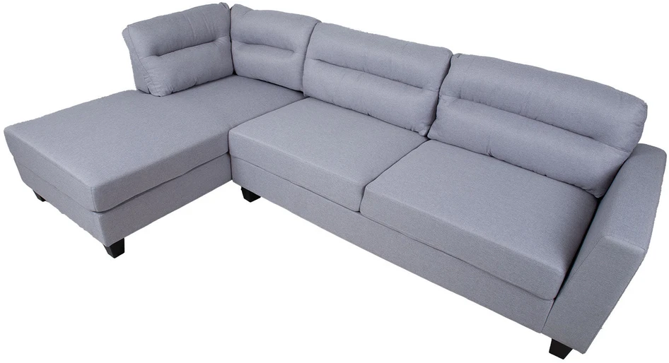 Home4You Kampinė sofa HELSINKI KK, šviesiai pilka.