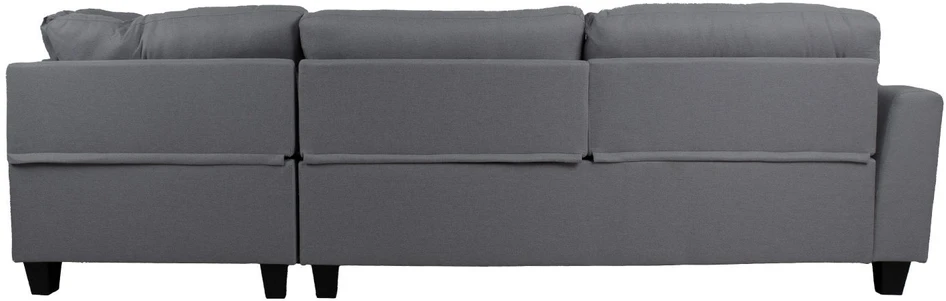Home4You Kampinė sofa HELSINKI DK, tamsiai pilka