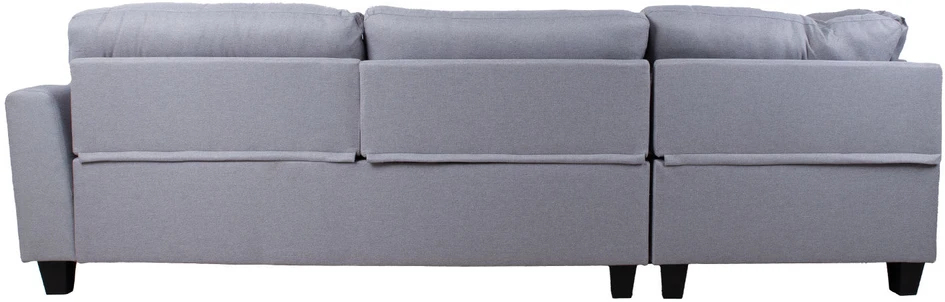 Home4You Kampinė sofa HELSINKI KK, šviesiai pilka.