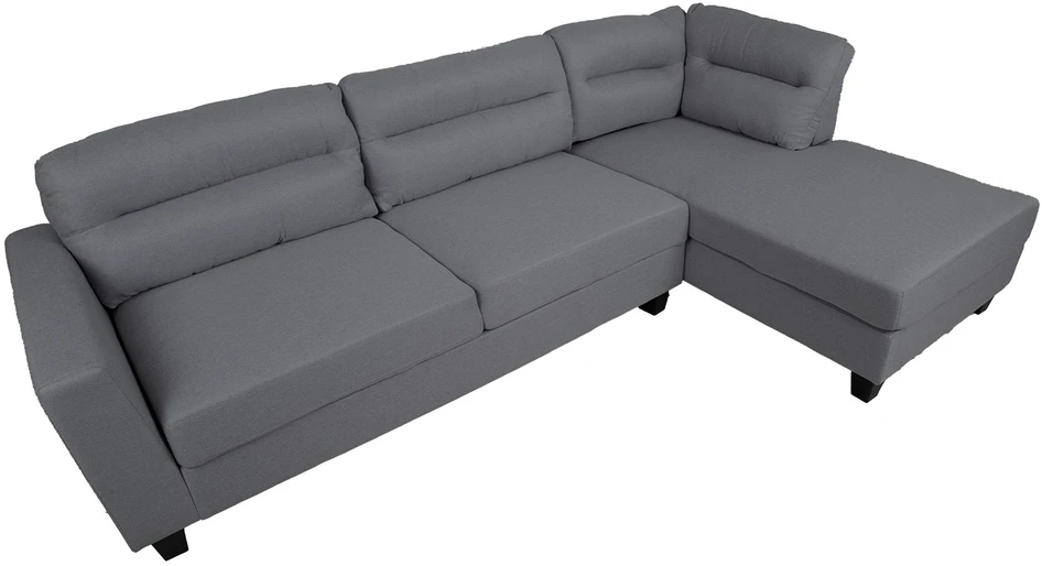 Home4You Dark Kampinė sofa HELSINKI RC, tamsiai pilka