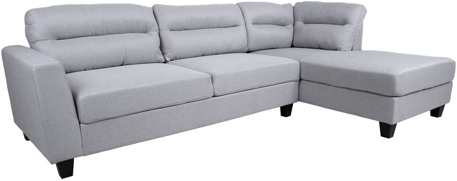 Home4You Kampinė sofa HELSINKI DK, šviesiai pilka