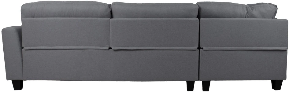 Home4You Kampinė sofa HELSINKI KK, tamsiai pilka