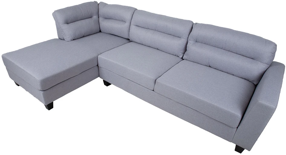 Home4You Kampinė sofa HELSINKI LC, šviesiai pilka