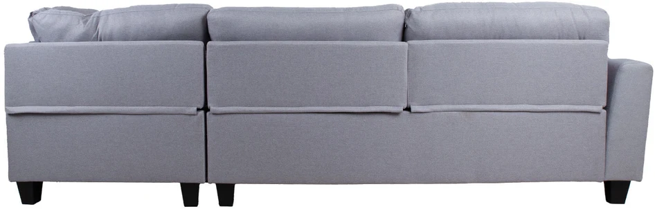 Home4You Kampinė sofa HELSINKI DK, šviesiai pilka