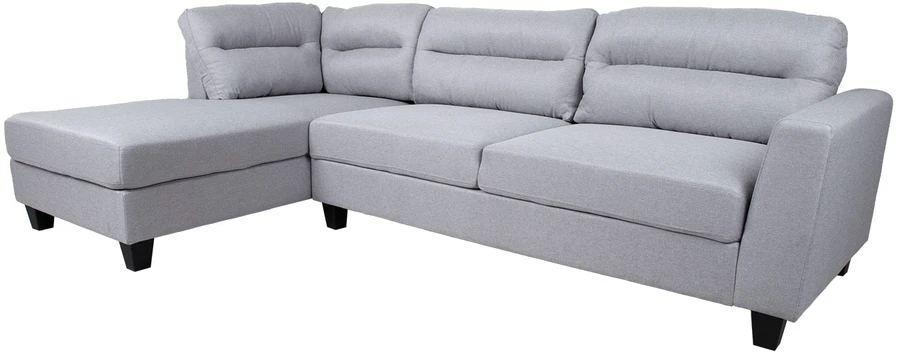 Home4You Kampinė sofa HELSINKI LC, šviesiai pilka