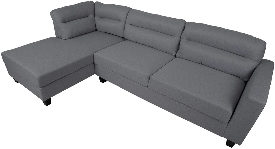 Home4You Kampinė sofa HELSINKI KK, tamsiai pilka