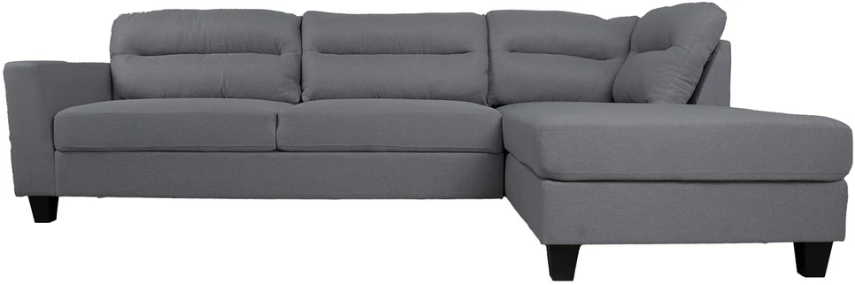Home4You Dark Kampinė sofa HELSINKI RC, tamsiai pilka