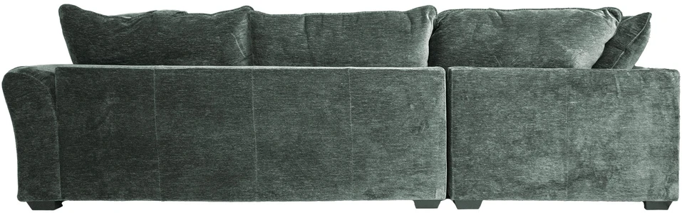 Home4You Kampinė sofa ir pufas DIVI mėtų žalia