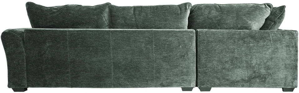 Home4You Kampinė sofa ir pufas DIVI mėtų žalumo