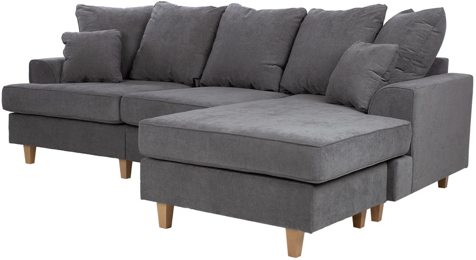 Home4You Kampinė sofa „JAMAICA“, pilkos spalvos
