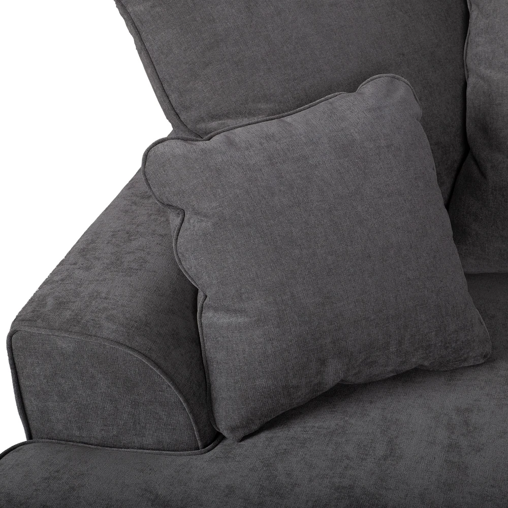 Home4You Kampinė sofa „JAMAICA“, pilkos spalvos