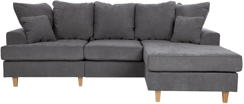 Home4You Kampinė sofa „JAMAICA“, pilkos spalvos