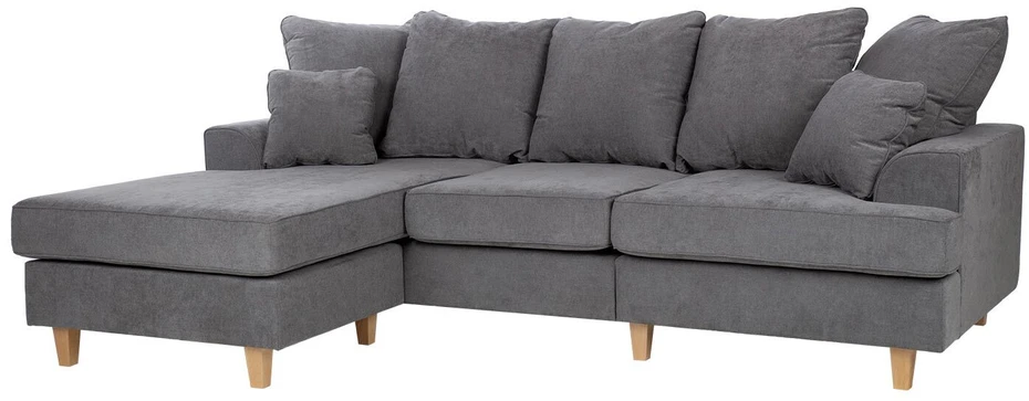 Home4You Kampinė sofa „JAMAICA“, pilkos spalvos