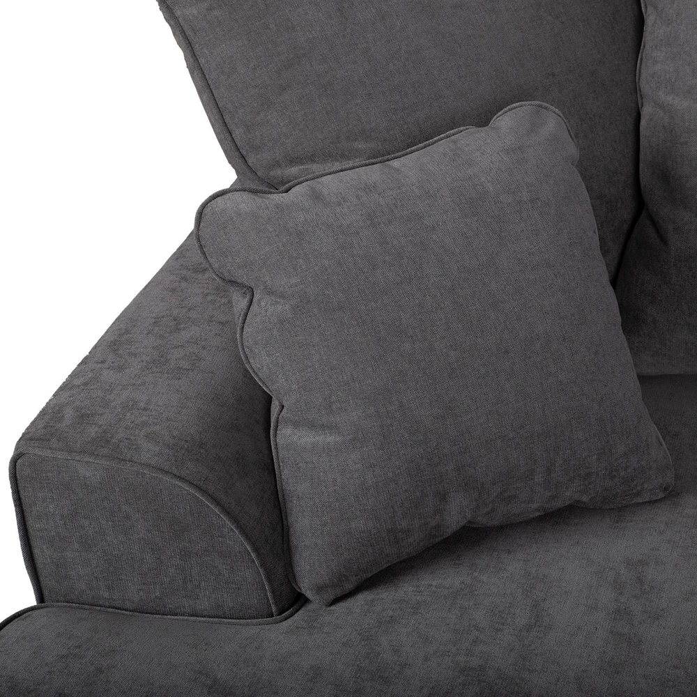 Home4You Kampinė sofa „JAMAICA“, pilkos spalvos