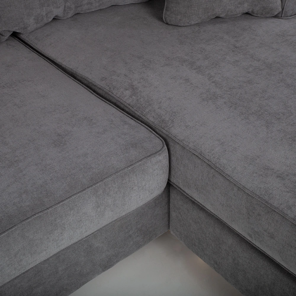 Home4You Kampinė sofa „JAMAICA“, pilkos spalvos