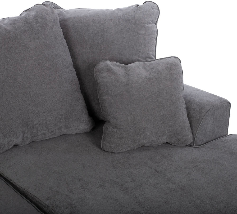 Home4You Kampinė sofa „JAMAICA“, pilkos spalvos