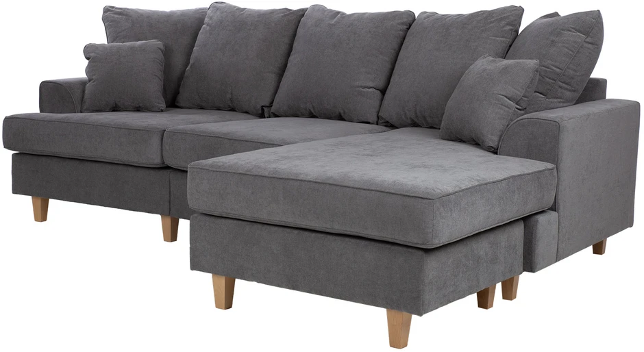 Home4You Kampinė sofa „JAMAICA“, pilkos spalvos