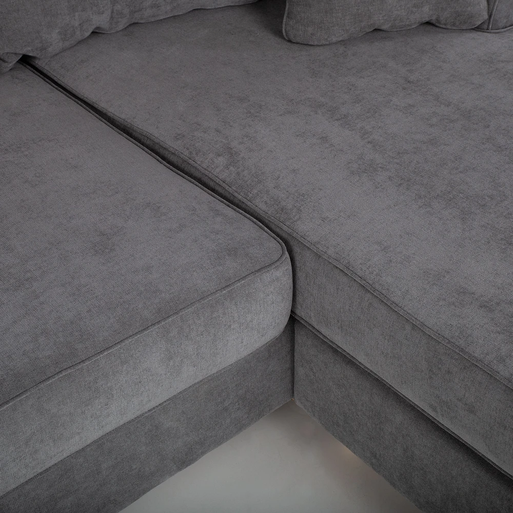 Home4You Kampinė sofa „JAMAICA“, pilkos spalvos