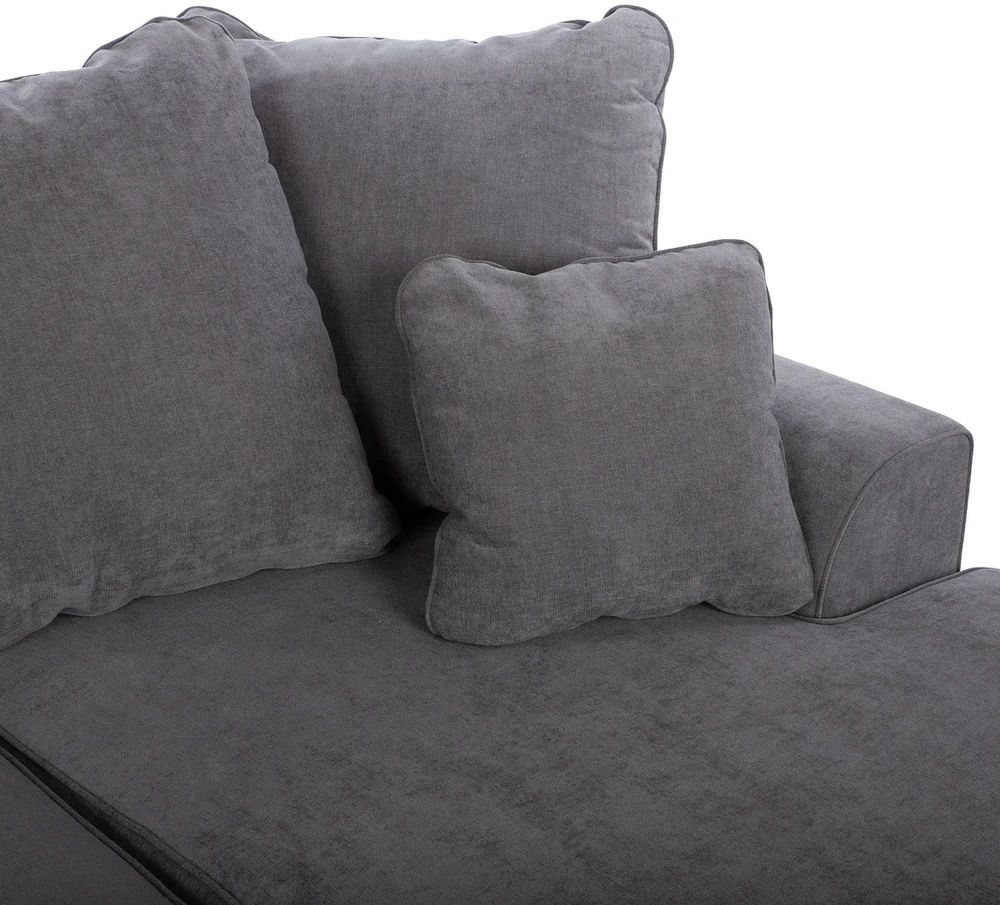 Home4You Kampinė sofa „JAMAICA“, pilkos spalvos
