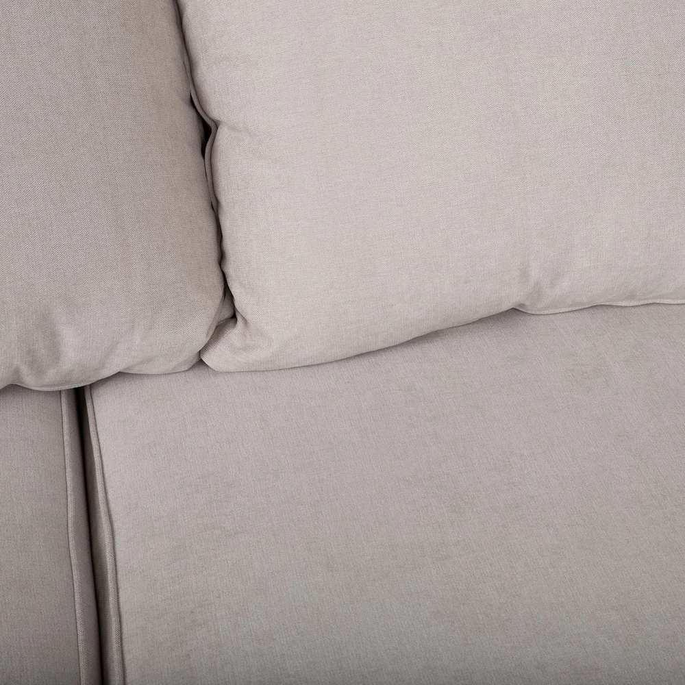 Home4You Kampinė sofa „JAMAICA“, šviesiai pilkos spalvos