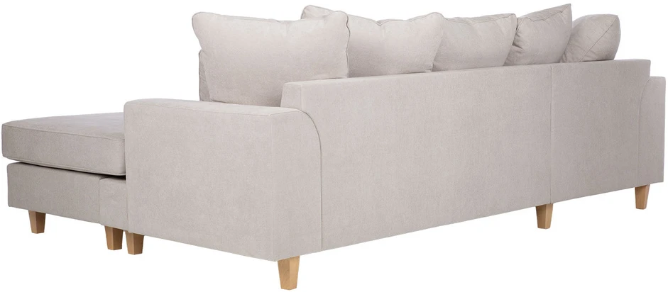 Home4You Kampinė sofa „JAMAICA“, šviesiai pilkos spalvos